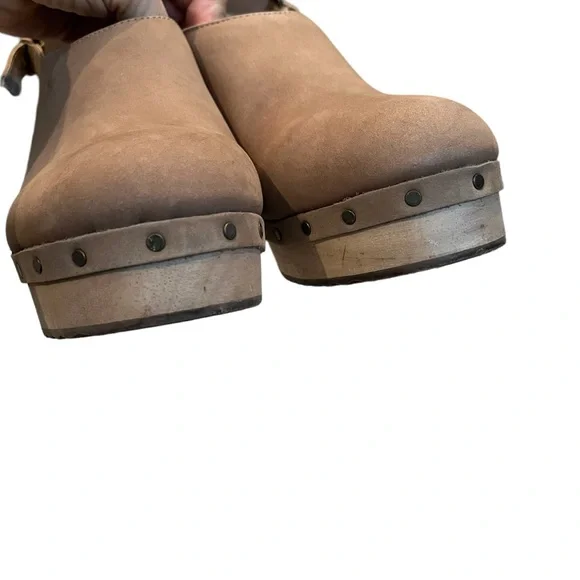 LOFT Slingback Leather Clogs, Sz 8 - Picture 6 of 15